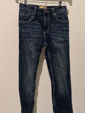 Wrangler Dark Blue Kids Slim Jeans